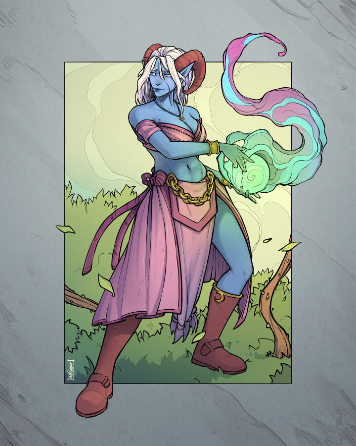 Divine Soul Tiefling Sorceress