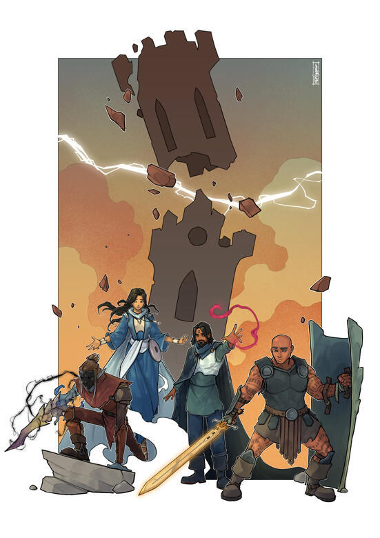 Group of Dark Sun adventurers