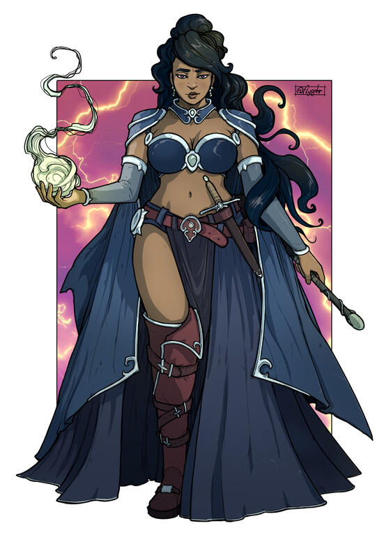 Thalassia Stormbreaker, Human Sorceress