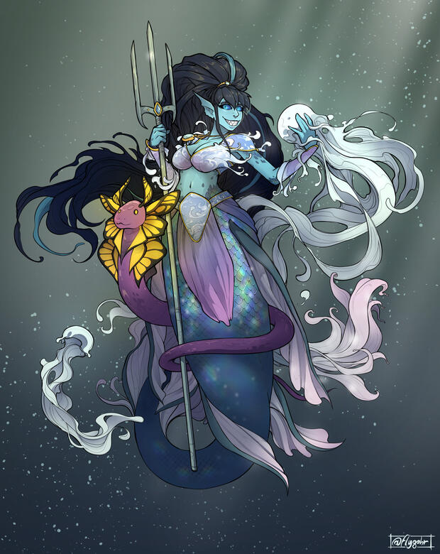 Asani, Hydromancer (mermaid form)