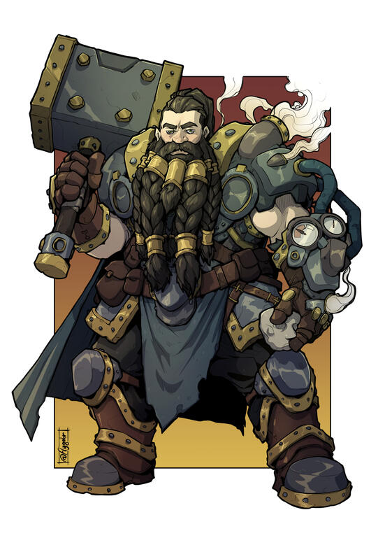 Anvari Steambender, Dwarf Artificer Anvari Steambender, Dwarf Artificer