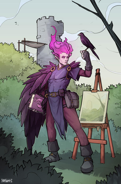 Fire Genasi Wizard Fire Genasi Wizard