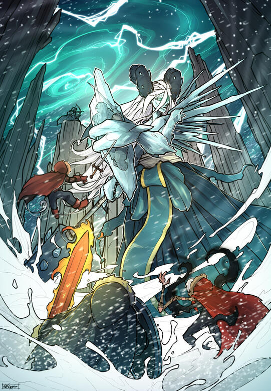 2nd stage of the Auril encounter from the Rime of the Frostmaiden 2nd stage of the Auril encounter from the Rime of the Frostmaiden
